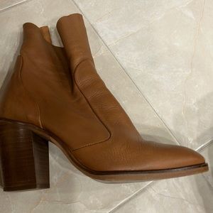Top shop brown booties in a size 6.